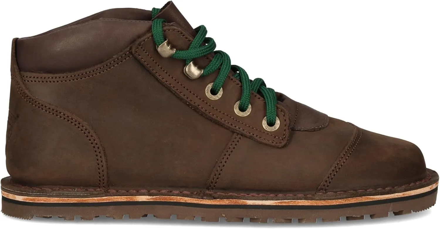 JIM GREEN Men's Barefoot African Ranger Boots Lace-Up Water Resistant Full Grain Leather Work or Hiking Boot