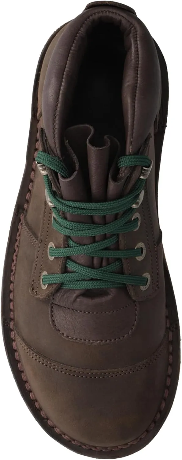 JIM GREEN Men's Barefoot African Ranger Boots Lace-Up Water Resistant Full Grain Leather Work or Hiking Boot