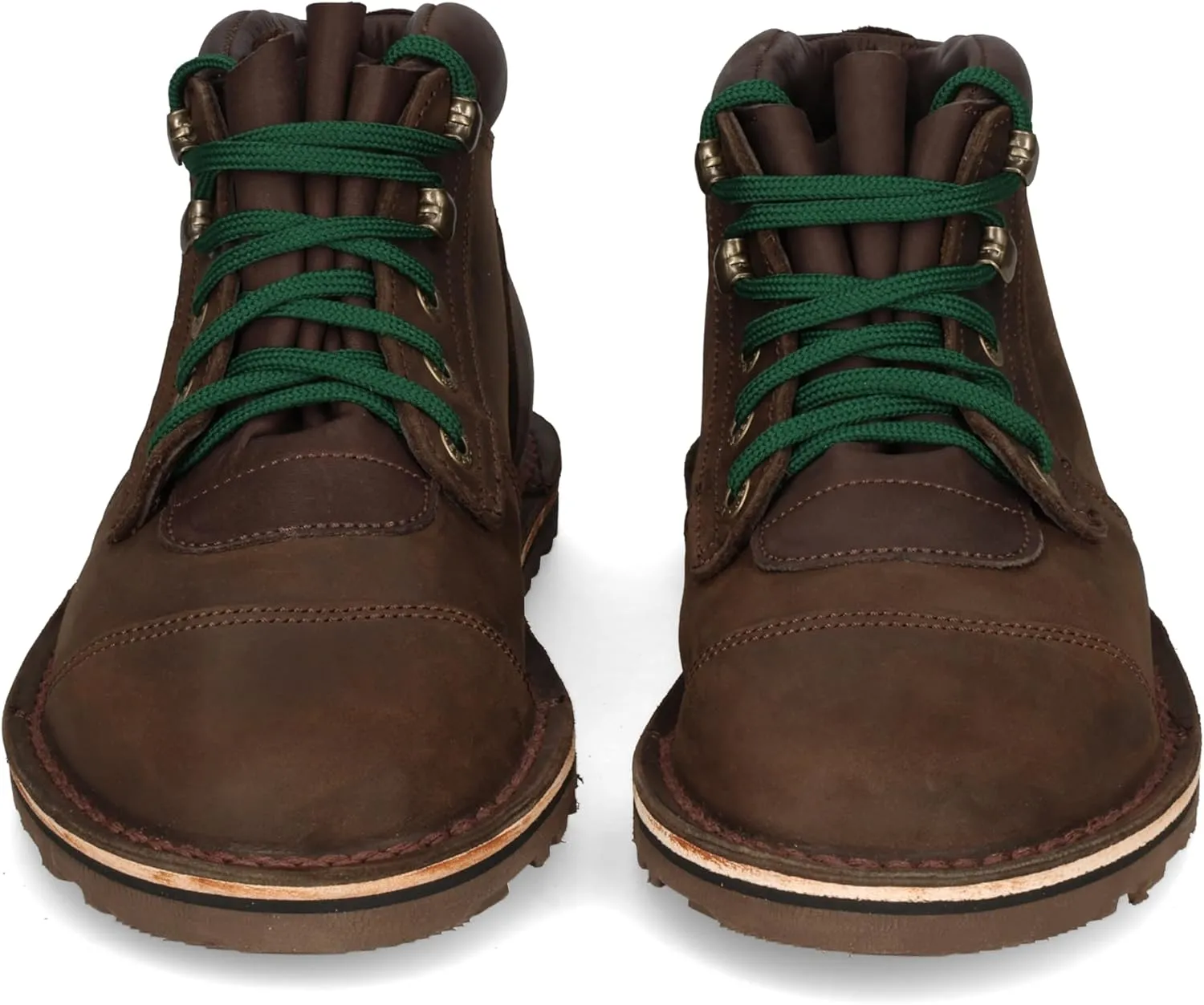 JIM GREEN Men's Barefoot African Ranger Boots Lace-Up Water Resistant Full Grain Leather Work or Hiking Boot