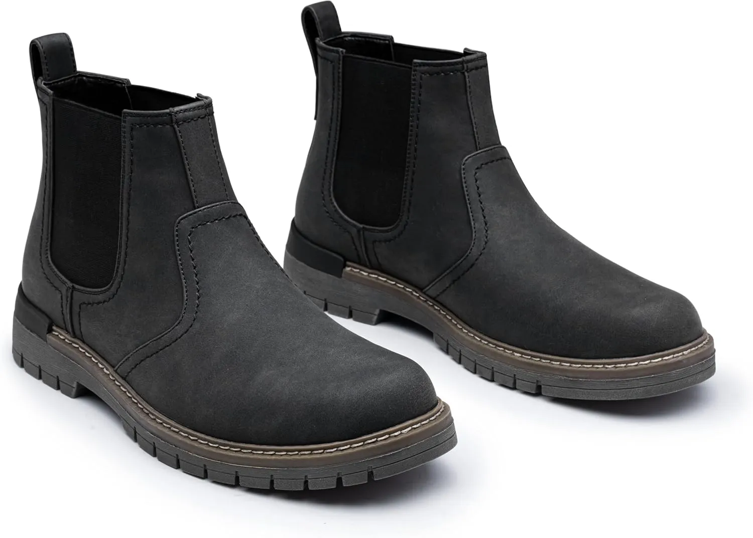 Jousen Chelsea Boots Men Lightweight Mens Boots Classic Slip On Boots Casual Boots for Men
