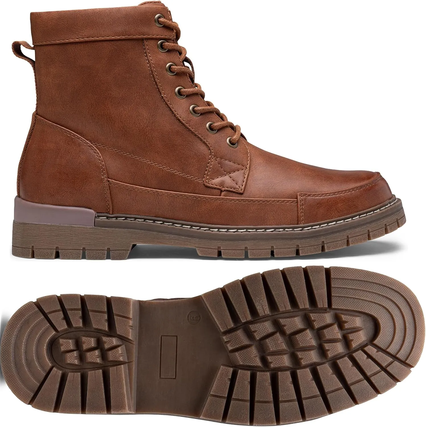 Jousen Men Boots Casual Motorcycle Boots for Men Chukka Zipper Combat Botas Para Hombre Fashion