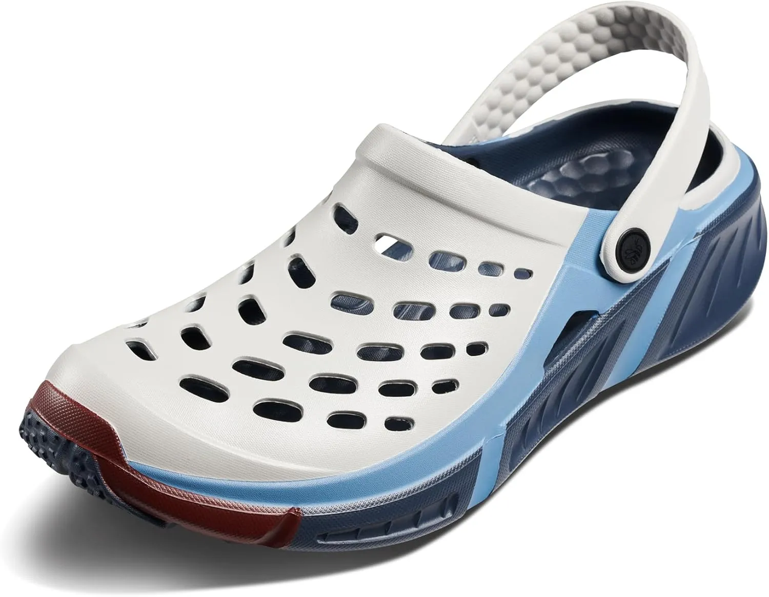 Joybees Men's Trekking Clog - Rubber Garden Clogs for Men, Outdoor Sport Sandals, Foam Water & Sand Shoes with Arch Support for Work, Waterproof