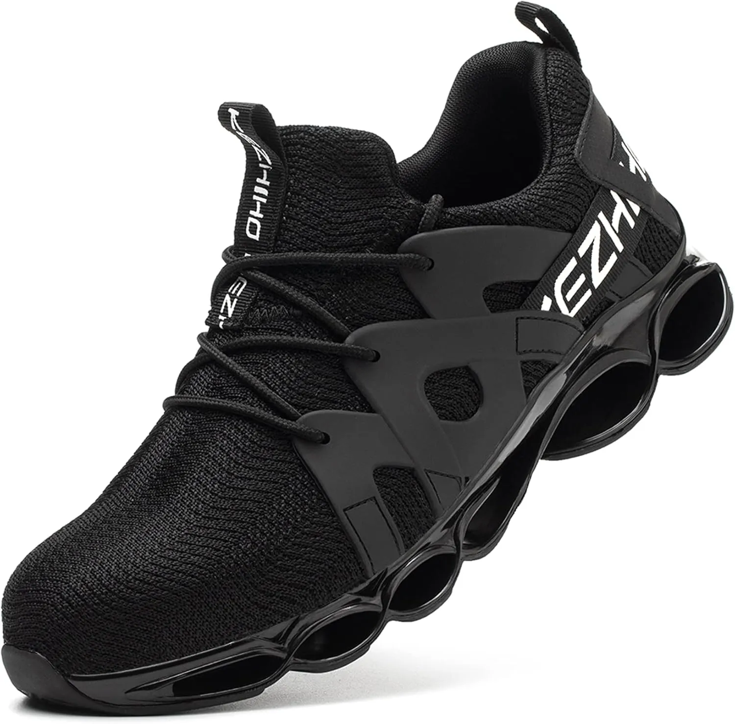 Kezhiho Steel Toe Shoes for Men Women Cushion Comfortable Work Shoes Lightweight Breathable Sneakers Slip Resistant Indestructible Construction Industrial Safety Shoes
