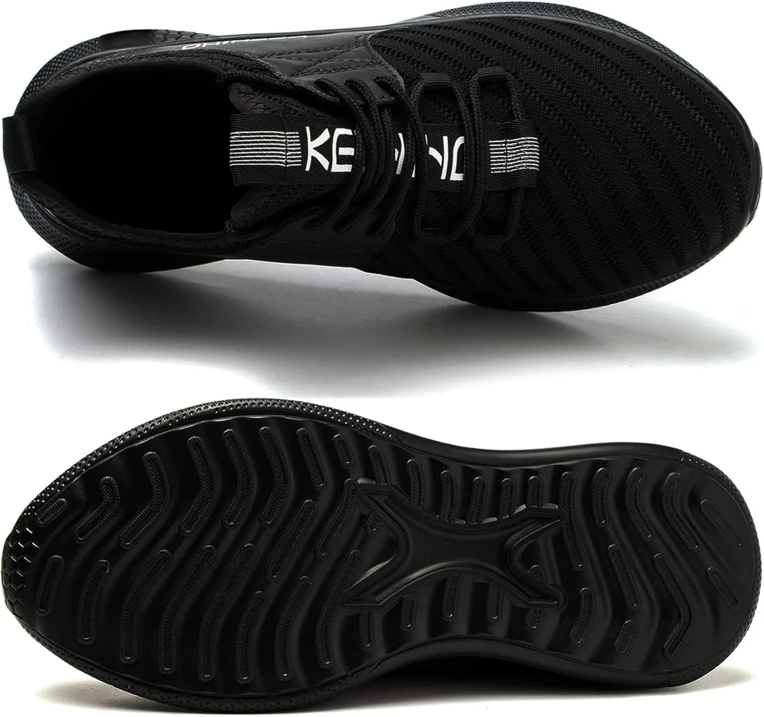 Kezhiho Steel Toe Work Shoes for Men Lightweight Comfortable Slip Resistant Puncture Proof Safety Shoes Breathable Indestructible Construction Industrial Sneakers