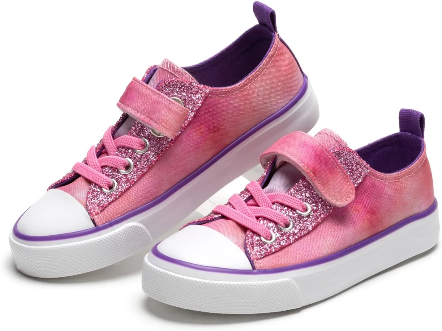 Kids Canvas Sneakers Girls Canvas Shoes Toddler Casual Shoes Walking Sport Shoes Low Top Canvas Shoes