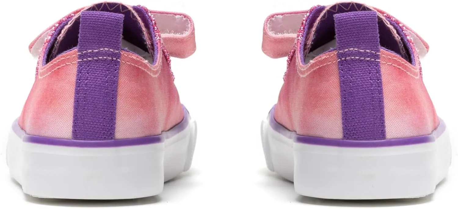 Kids Canvas Sneakers Girls Canvas Shoes Toddler Casual Shoes Walking Sport Shoes Low Top Canvas Shoes