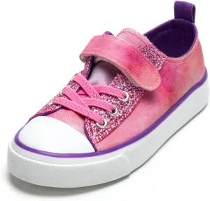 Kids Canvas Sneakers Girls Canvas Shoes Toddler Casual Shoes Walking Sport Shoes Low Top Canvas Shoes