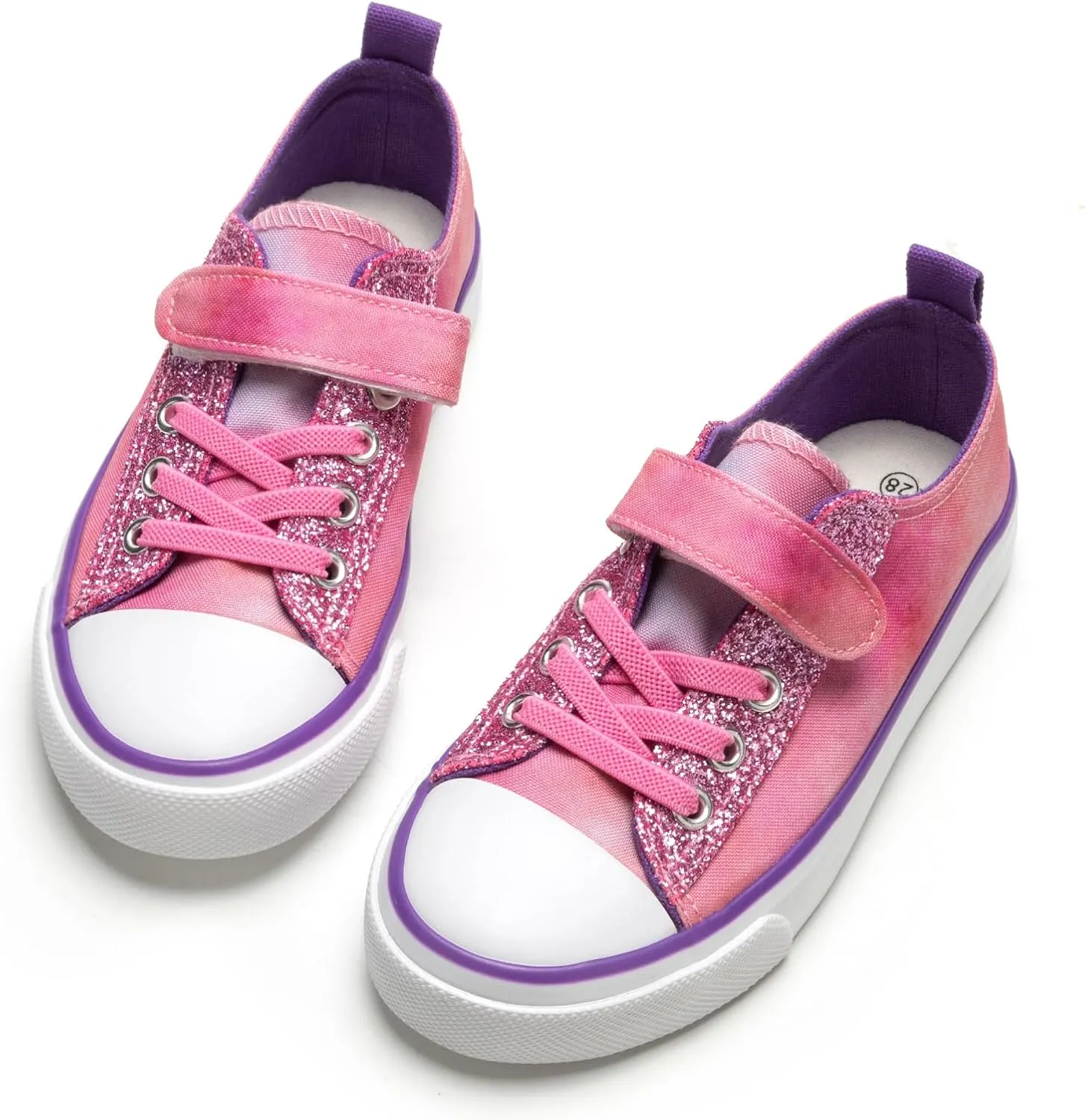 Kids Canvas Sneakers Girls Canvas Shoes Toddler Casual Shoes Walking Sport Shoes Low Top Canvas Shoes