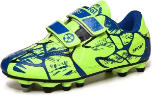 Kids Firm Ground Soccer Cleats for Boys Girls Outdoor Athletic Turf Shoes Indoor Football Trainning Sneakers