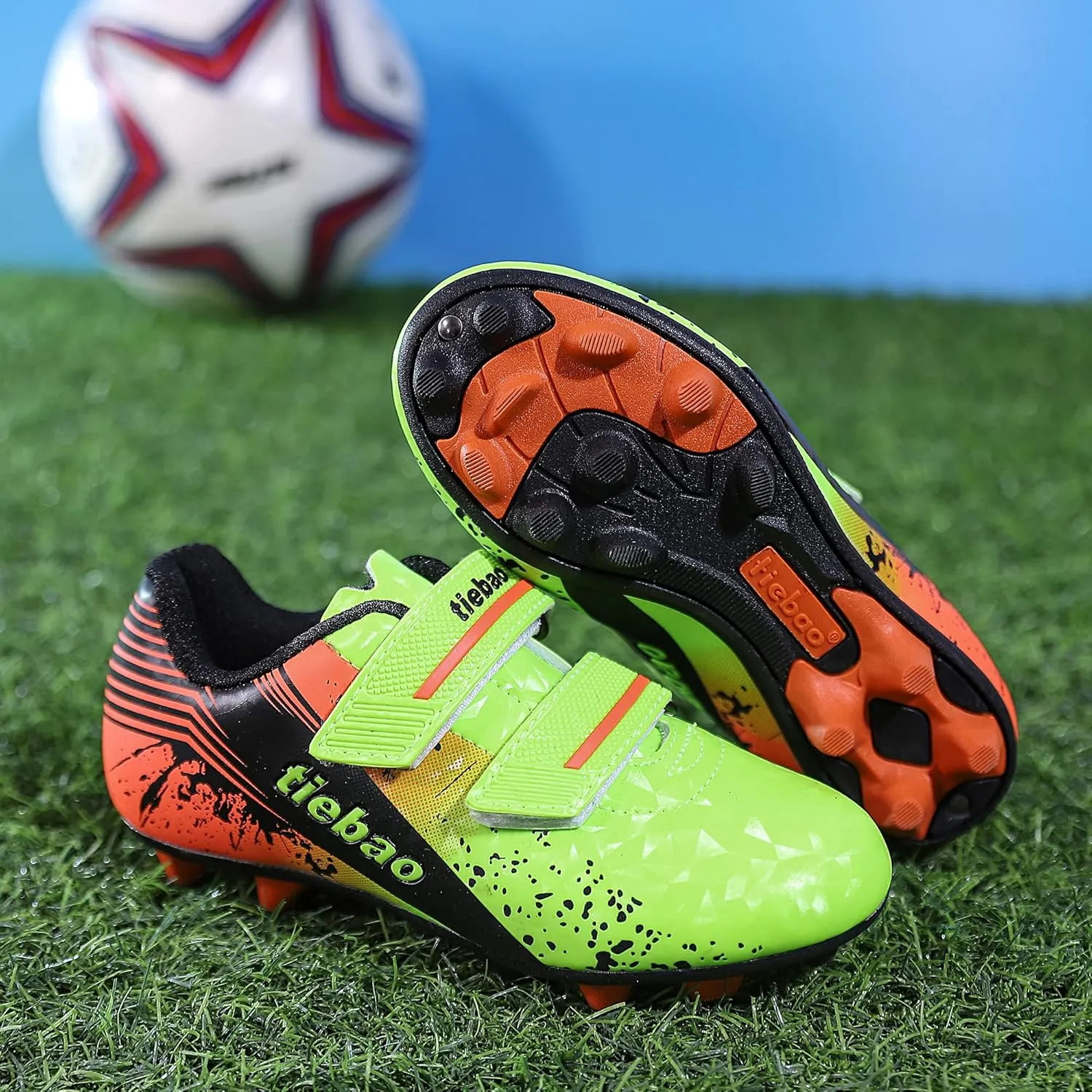Kids Football Boots Outdoor Sport HG/AG Sneakers Boys Girls Artificial Ground Soccer Cleats Trainning Shoes