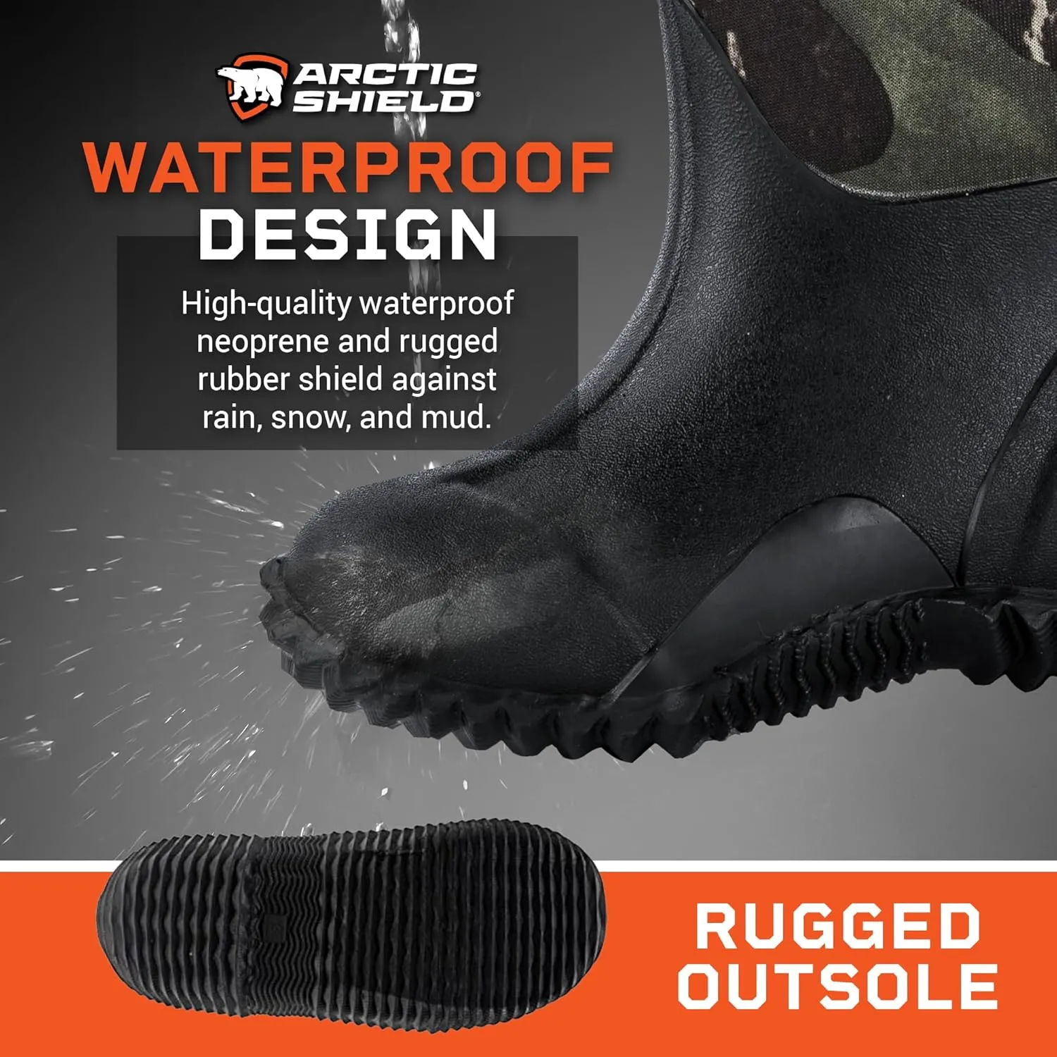 Kids Rain Boots - Outdoor Waterproof & Insulated Winter Boots for Girls & Boys - Unisex Kids Snow Boots for Rain, Mud, Agriculture & Fishing for Toddlers, Little & Big Kids