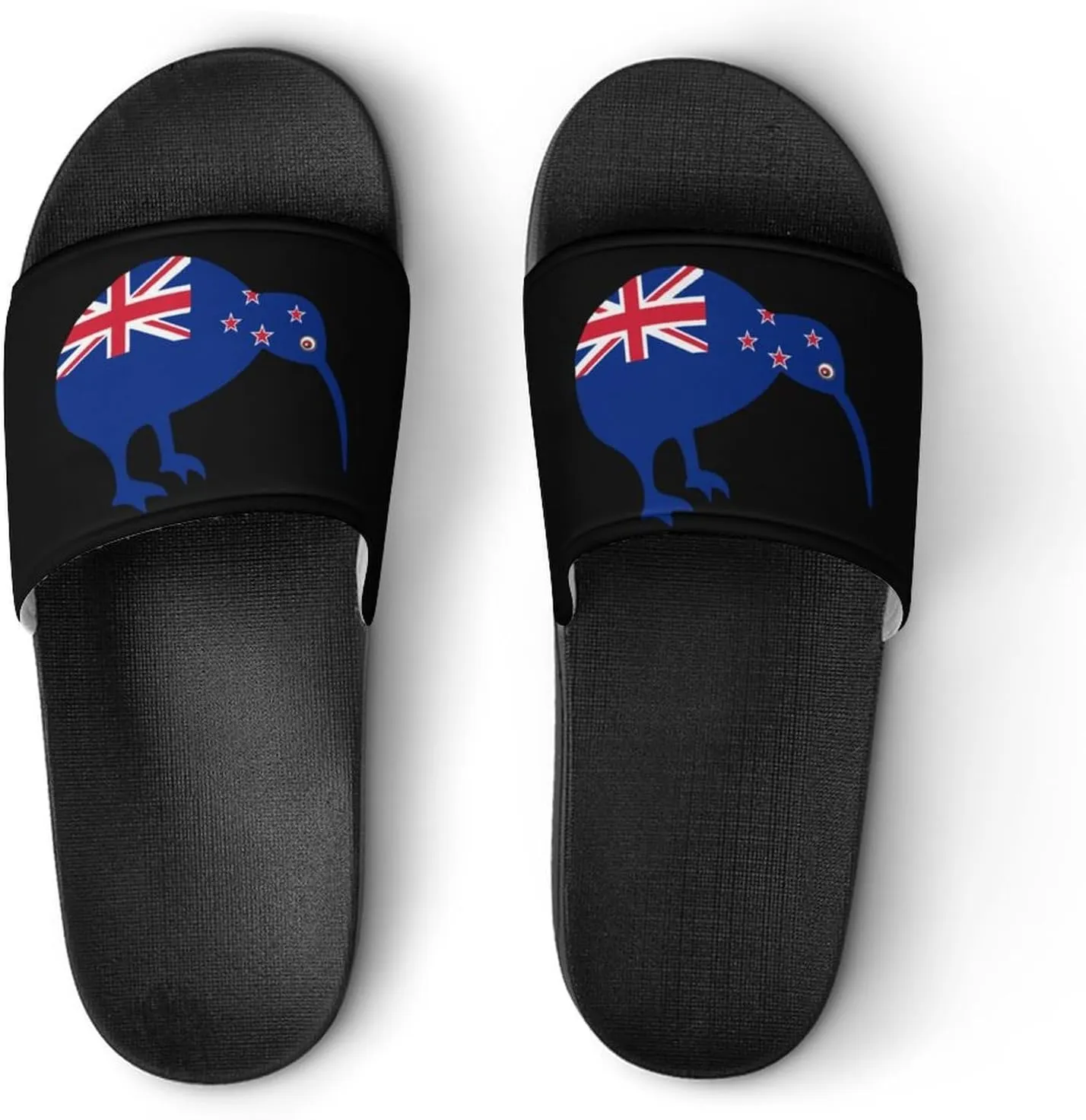 Kiwi New-Zea-Land Flag Funny Slide Sandals Non-Slip PVC Shower Slipper House Shoes Open Toe Slippers for Adult