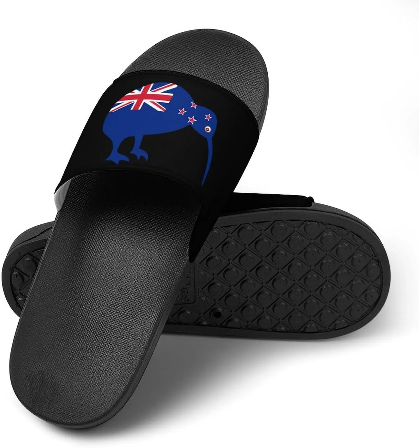 Kiwi New-Zea-Land Flag Funny Slide Sandals Non-Slip PVC Shower Slipper House Shoes Open Toe Slippers for Adult