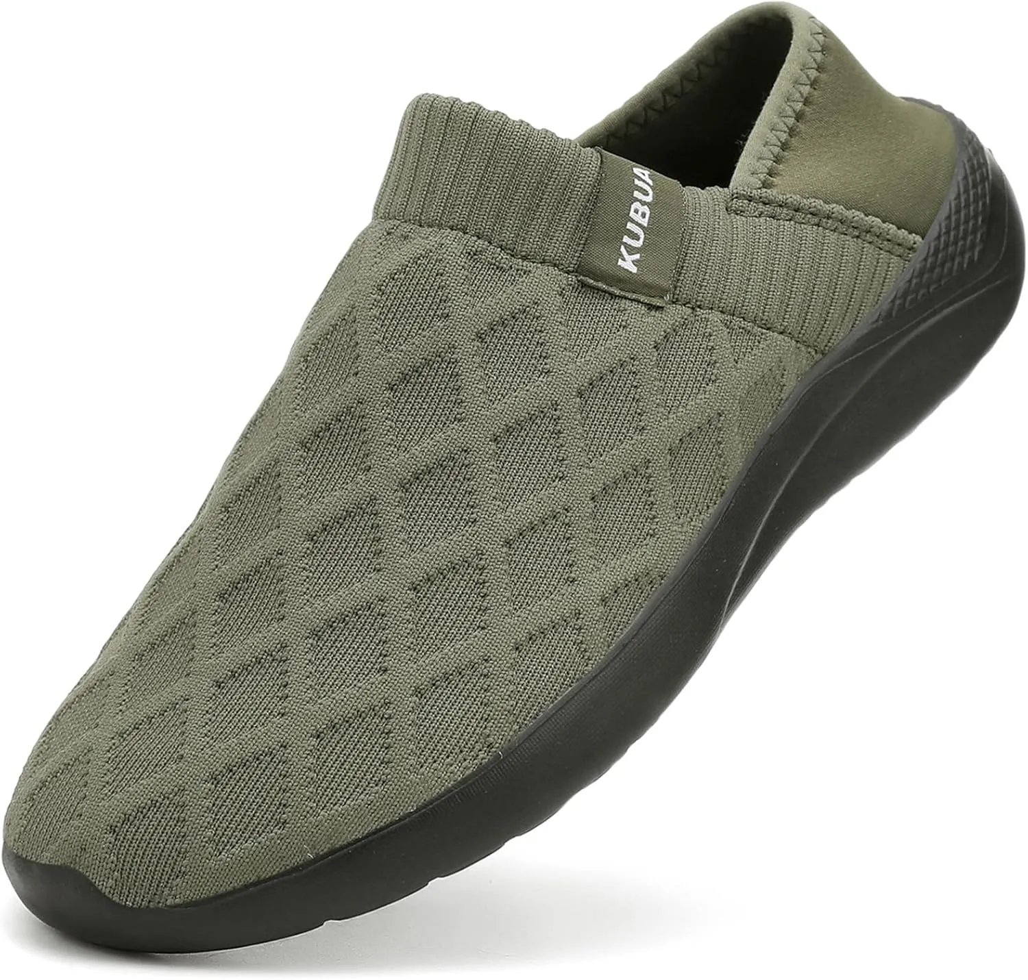 KUBUA Mens Womens Slippers Indoor Lightweight House Shoes Outdoor Breathable Slip on Loafers
