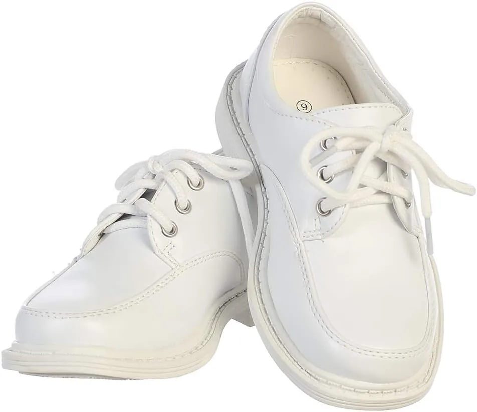 Lito Children's Wear Boys Dress Shoe - Lace Up Communion - Wedding, Graduation, Formal Matte Shoe