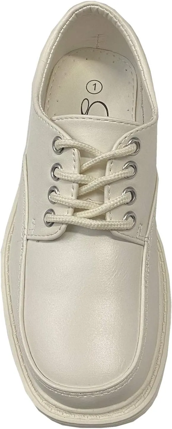 Lito Children's Wear Boys Dress Shoe - Lace Up Communion - Wedding, Graduation, Formal Matte Shoe