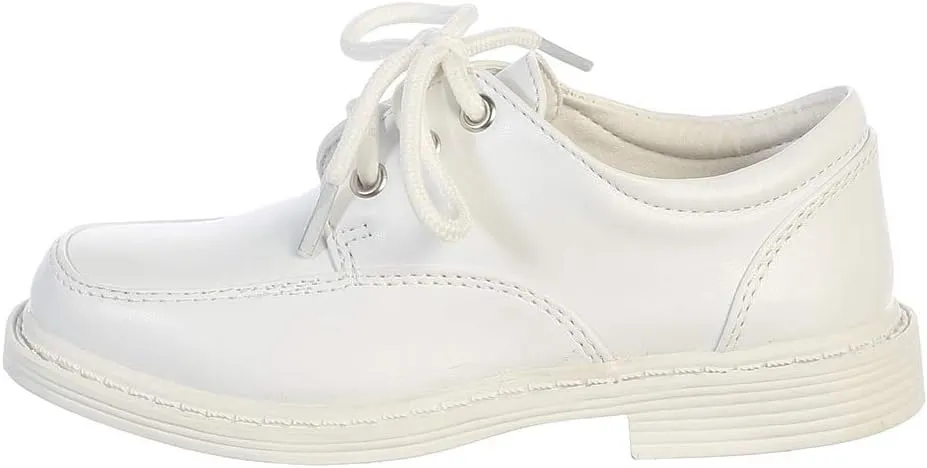 Lito Children's Wear Boys Dress Shoe - Lace Up Communion - Wedding, Graduation, Formal Matte Shoe