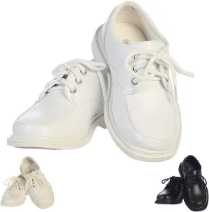 Lito Children's Wear Boys Dress Shoe - Lace Up Communion - Wedding, Graduation, Formal Matte Shoe