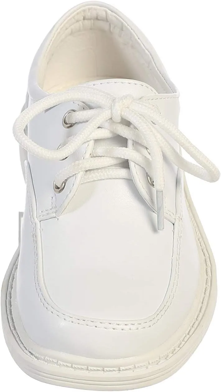 Lito Children's Wear Boys Dress Shoe - Lace Up Communion - Wedding, Graduation, Formal Matte Shoe