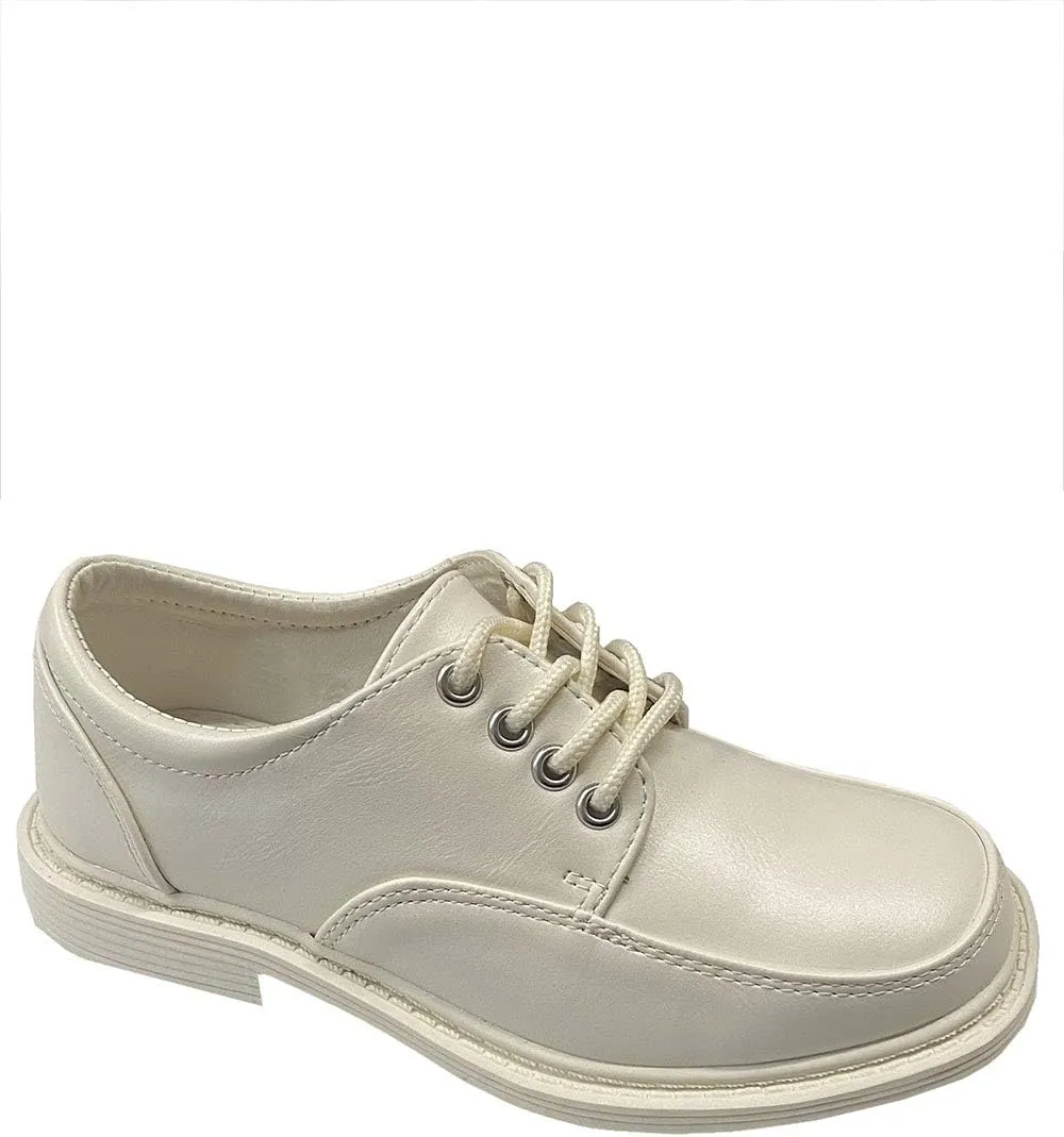 Lito Children's Wear Boys Dress Shoe - Lace Up Communion - Wedding, Graduation, Formal Matte Shoe