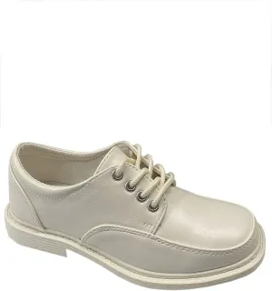 Lito Children's Wear Boys Dress Shoes Ivory - Big and Little Kids Wedding, Graduation, Church, Toddler, Youth, Formal, Boy Oxfords (1, Ivory)