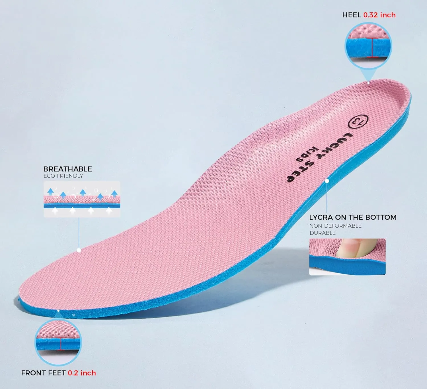 LUCKY STEP Kids Tennis Running Shoes for Children Athletic Sports Gym Lightweight Casual Walking Wide Shoes Toddler School Sneakers