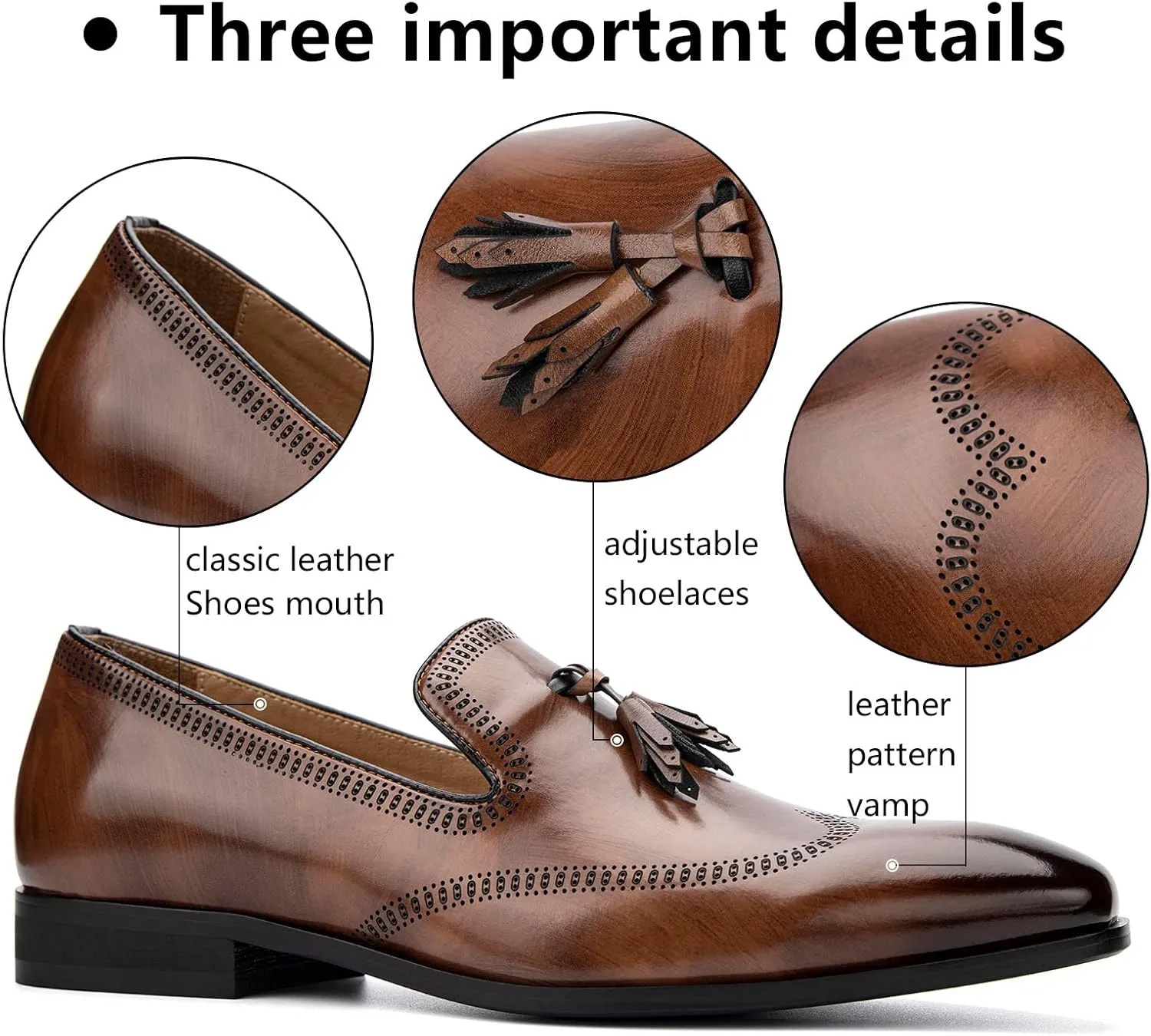 Meijiana Men's Classic Loafers - Dress Shoes for Men, Luxury Fashion Loafers