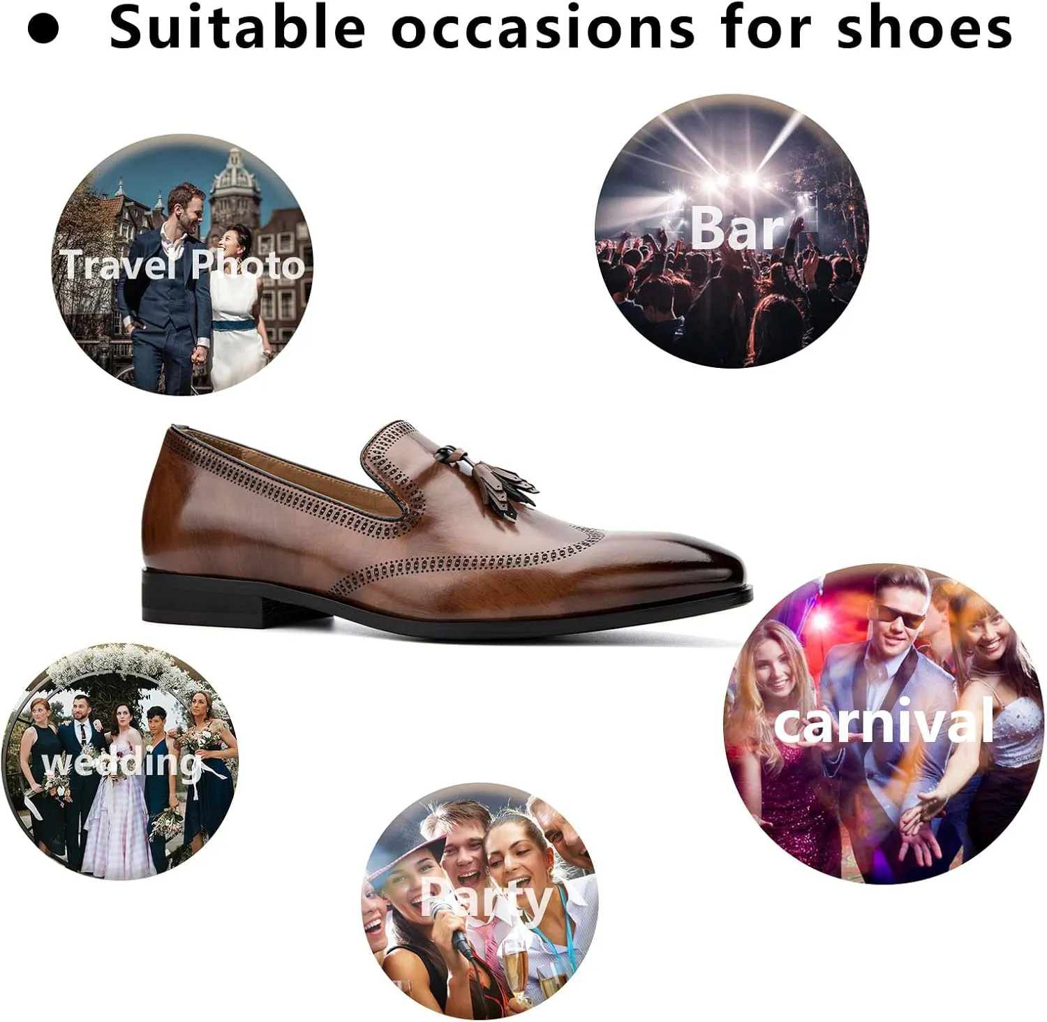 Meijiana Men's Classic Loafers - Dress Shoes for Men, Luxury Fashion Loafers