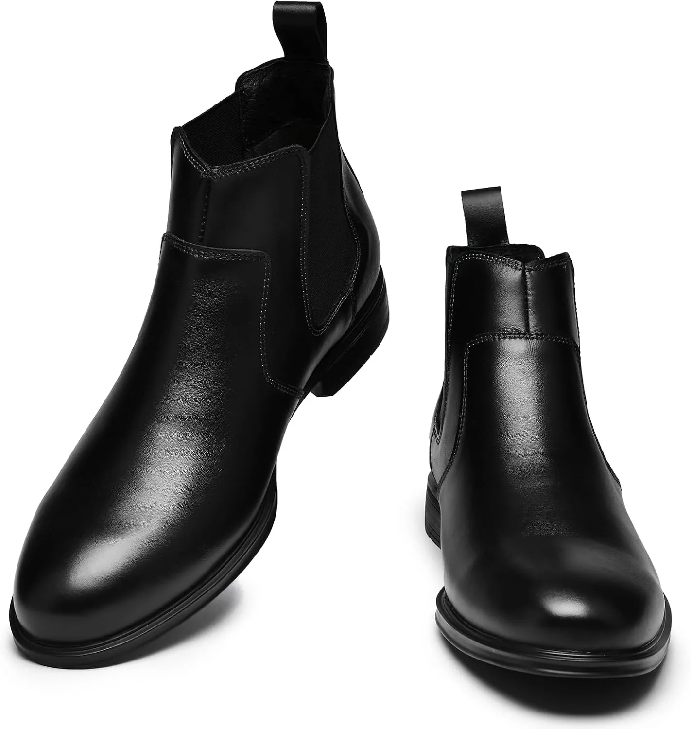 Mens Chelsea Dress Boots Classic Stylish Casual Leather Slip On Ankle Boot for Men