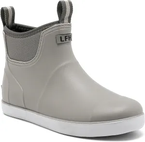Mens Deck Boots, Saltwater Fishing Booties Rubber Waterproof Ankle Rain Boots, High-performance Footwear Chelsea Boots for Gardening Fishing Boating Camping Sailing