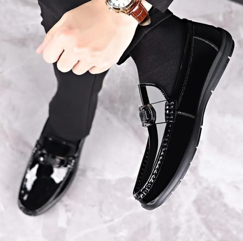 Men's Dress Shoes Platform Slip-On Oxford Shoes for Men Casual Business Loafers Shoes for Men