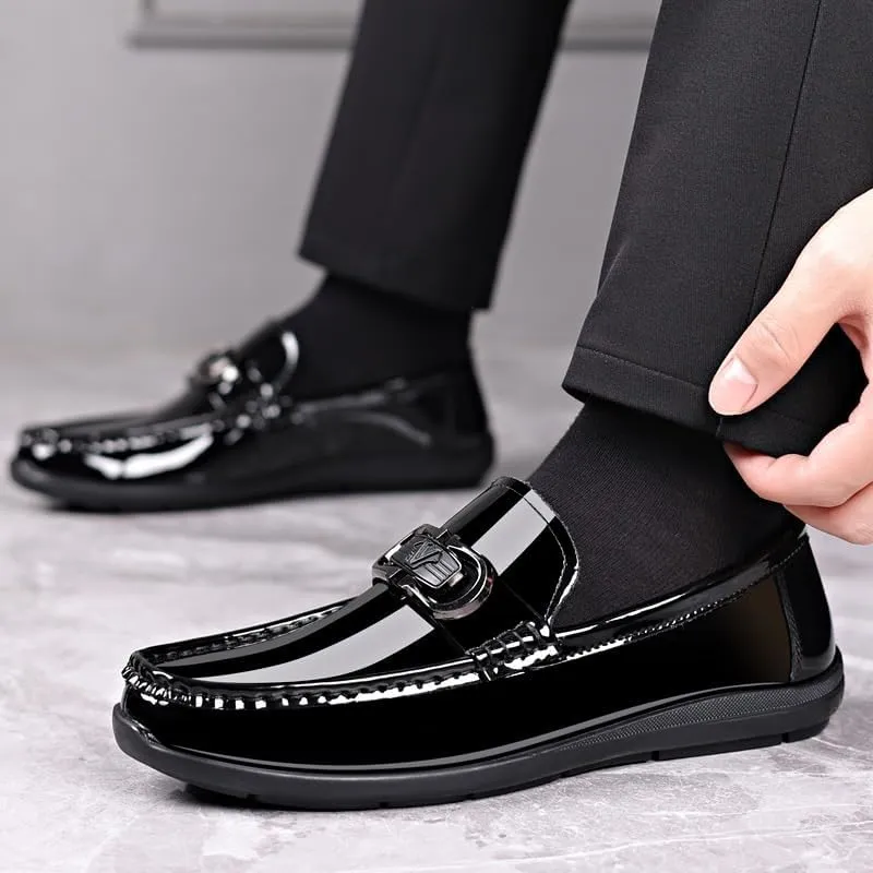 Men's Dress Shoes Platform Slip-On Oxford Shoes for Men Casual Business Loafers Shoes for Men