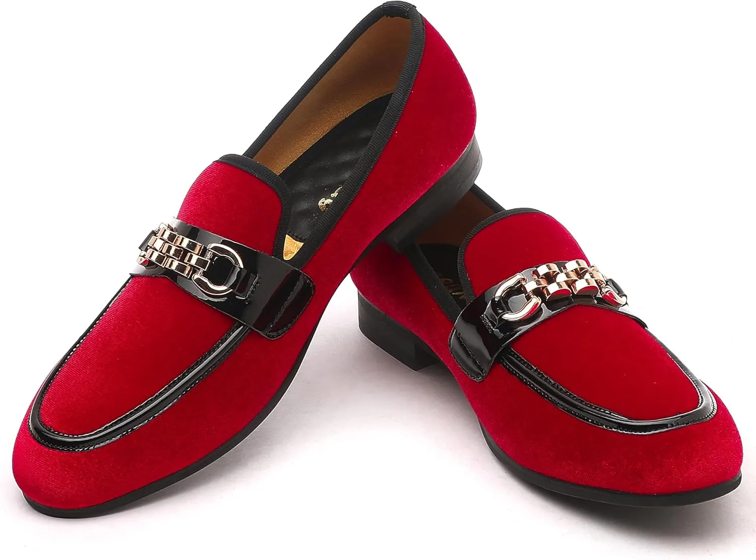 Men's Fashion Formal Velvet Loafers and Wedding Dress Shoes for Men, Penny Slip-On Smoking Luxury Men Casual Shoes