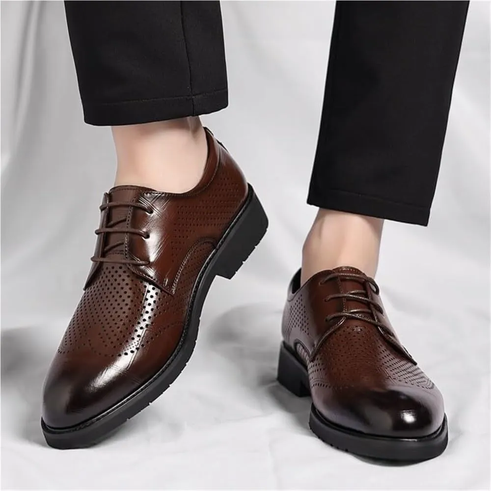 Mens Lace-up Dress Sneakers Leather Shoes Lightweight Classic Formal Patent Leather Slip-on Loafers Wedding Dress Shoes