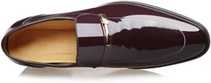 Men's Loafers Slip-On Wedding Shoes, Patent Leather Luxury Casual Business Dress Shoes, Comfortable Orthopedic Footwear for Men