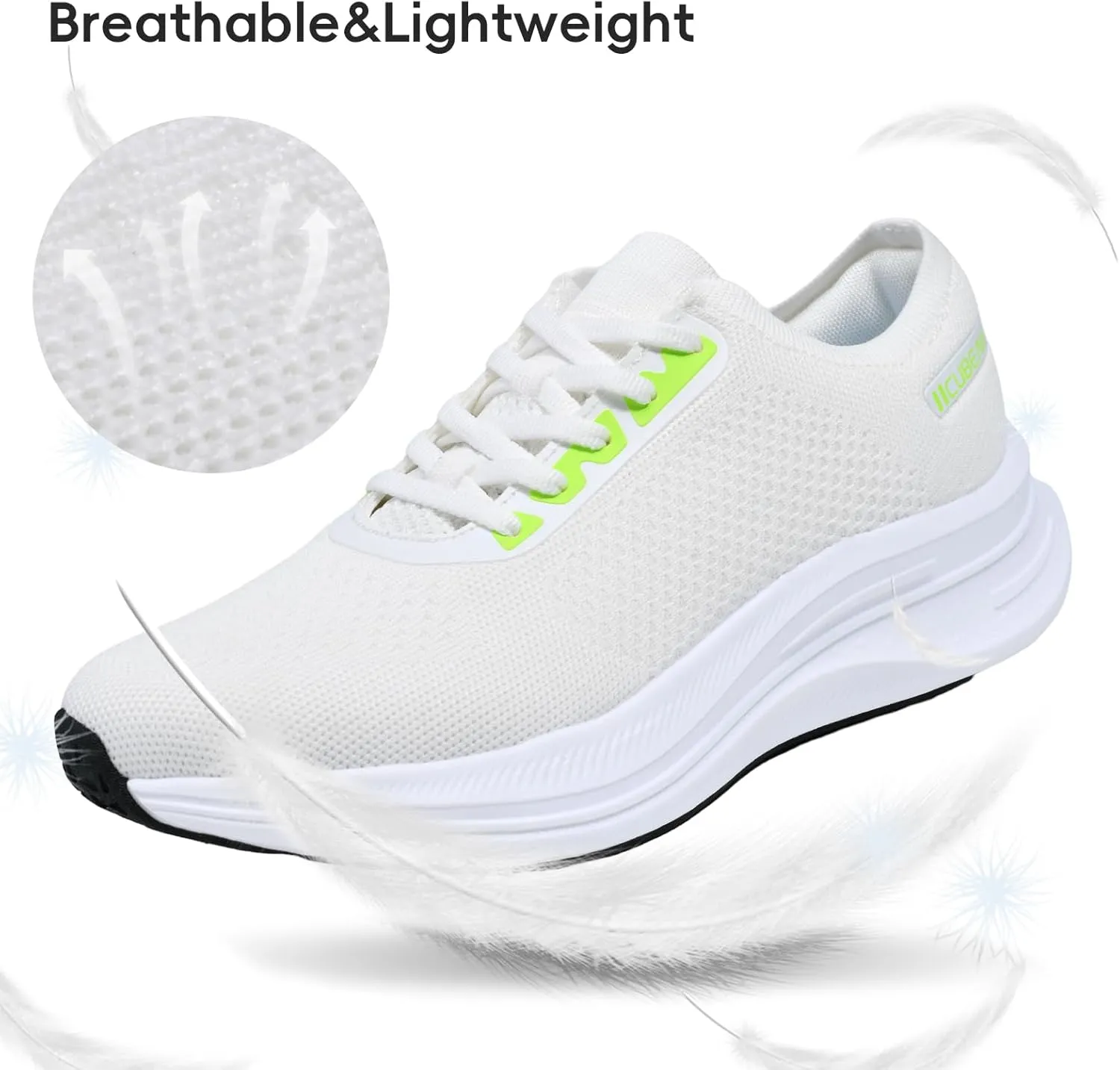 Mens Non Slip Walking Sneakers Breathable Athletic Running Shoes Gym Tennis Shoes for Men