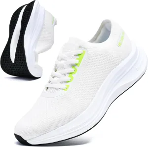 Mens Non Slip Walking Sneakers Breathable Athletic Running Shoes Gym Tennis Shoes for Men
