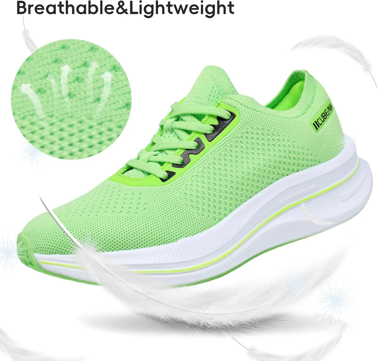 Mens Non Slip Walking Sneakers Breathable Athletic Running Shoes Gym Tennis Shoes for Men