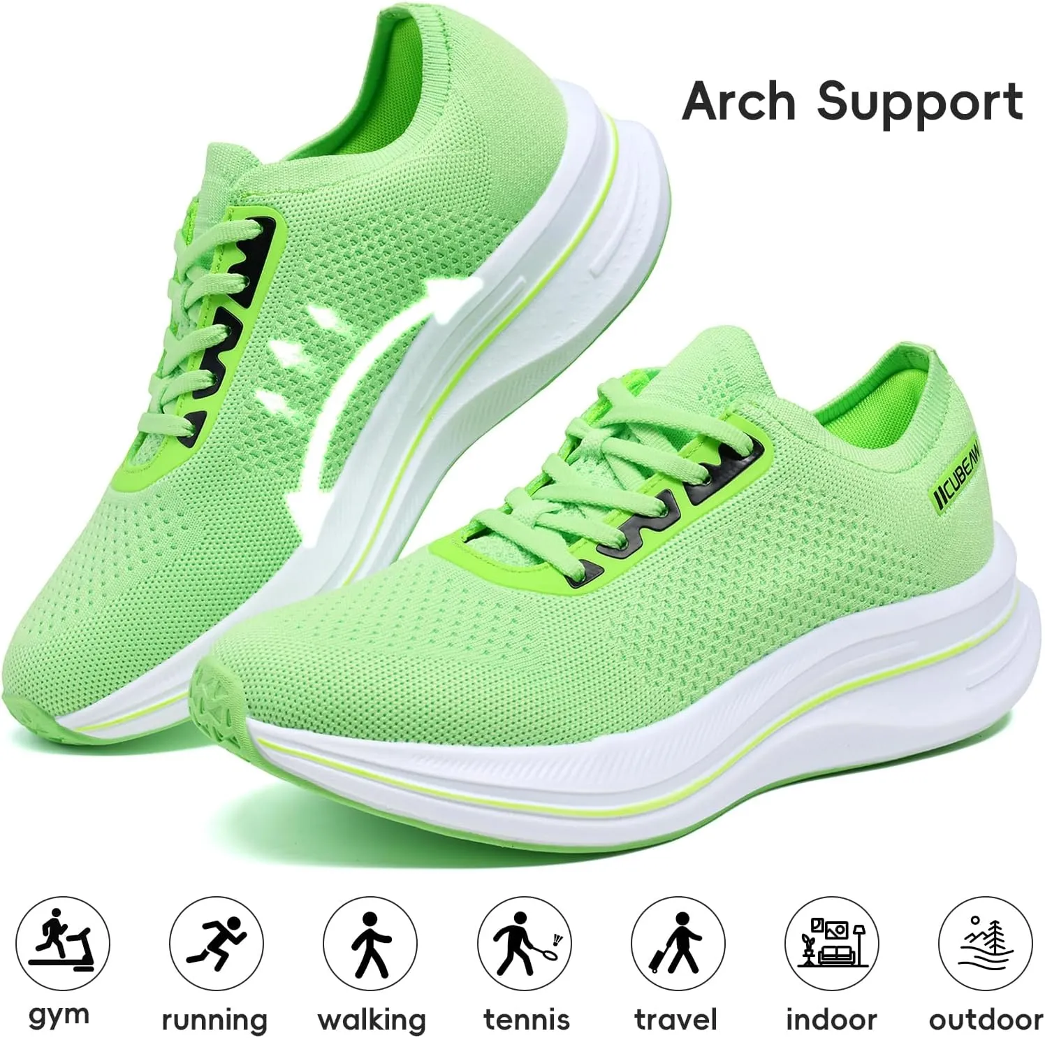 Mens Non Slip Walking Sneakers Breathable Athletic Running Shoes Gym Tennis Shoes for Men