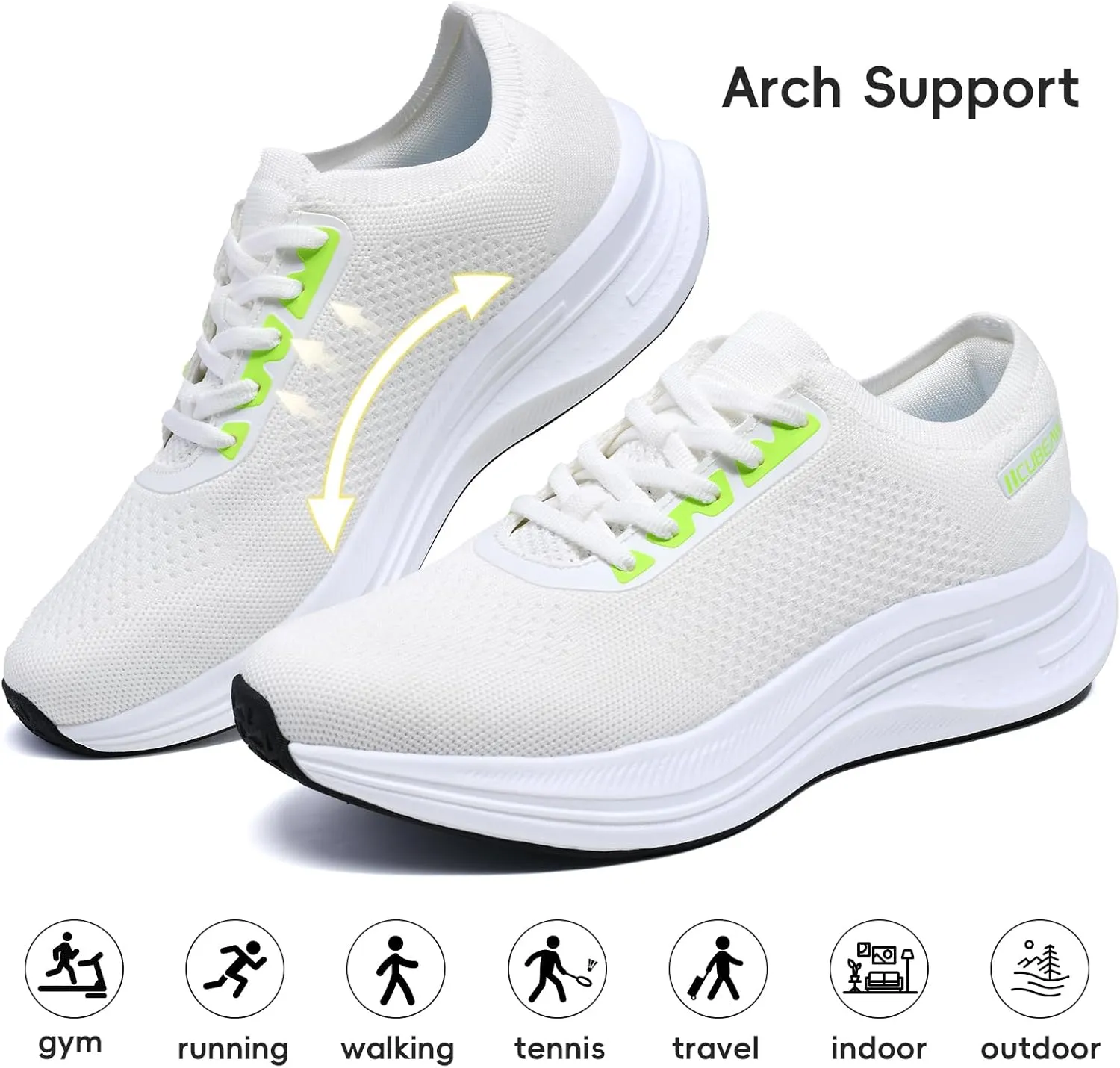 Mens Non Slip Walking Sneakers Breathable Athletic Running Shoes Gym Tennis Shoes for Men