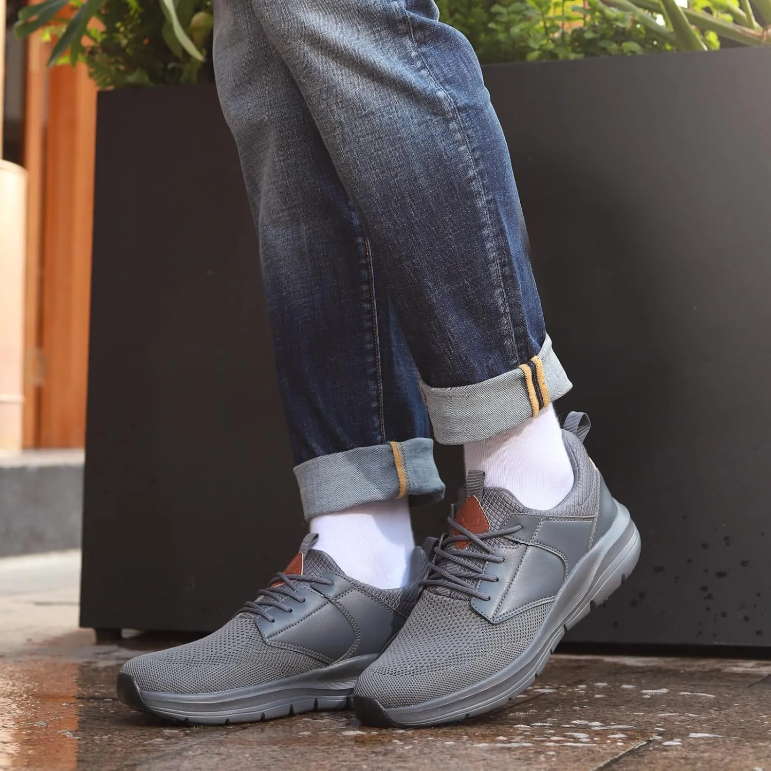 Mens Non Slip Work Shoes Walking Sneakers Zapatos Trabajo Food Service Chef Kitchen