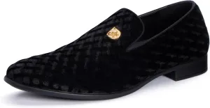 Men's Penny Slip-on Velvet Loafer Suede Dress Shoes Designer Smoking Slipper Prom Wedding Shoes