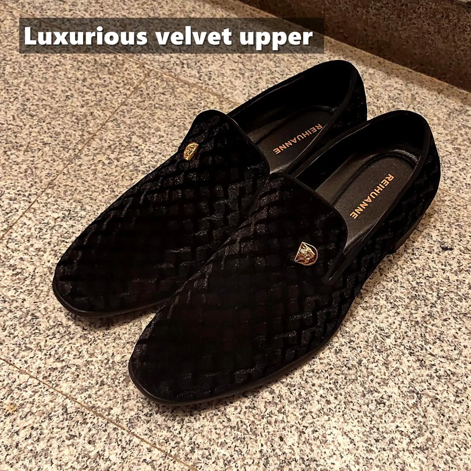 Men's Penny Slip-on Velvet Loafer Suede Dress Shoes Designer Smoking Slipper Prom Wedding Shoes