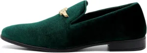 Men's Penny Slip-on Velvet Loafer Suede Dress Shoes Designer Smoking Slipper Prom Wedding Shoes