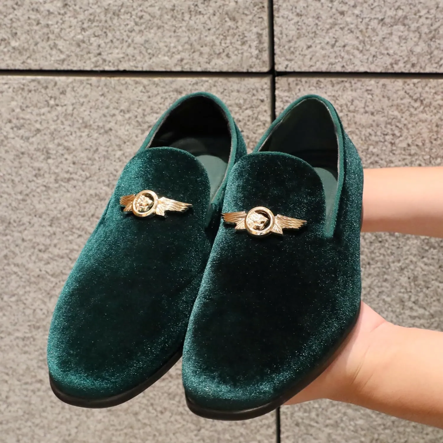 Men's Penny Slip-on Velvet Loafer Suede Dress Shoes Designer Smoking Slipper Prom Wedding Shoes