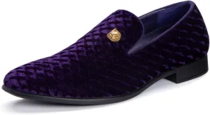 Men's Penny Slip-on Velvet Loafer Suede Dress Shoes Designer Smoking Slipper Prom Wedding Shoes