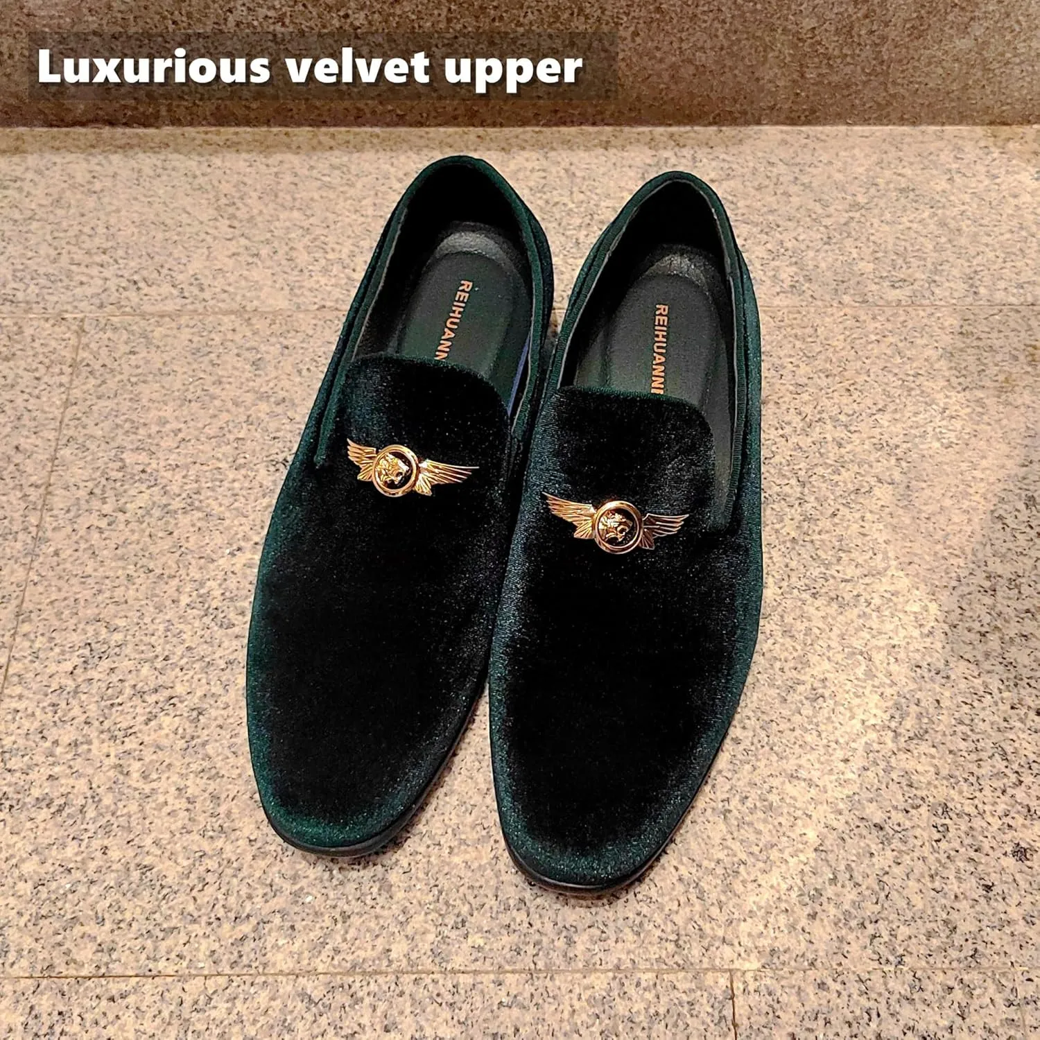 Men's Penny Slip-on Velvet Loafer Suede Dress Shoes Designer Smoking Slipper Prom Wedding Shoes