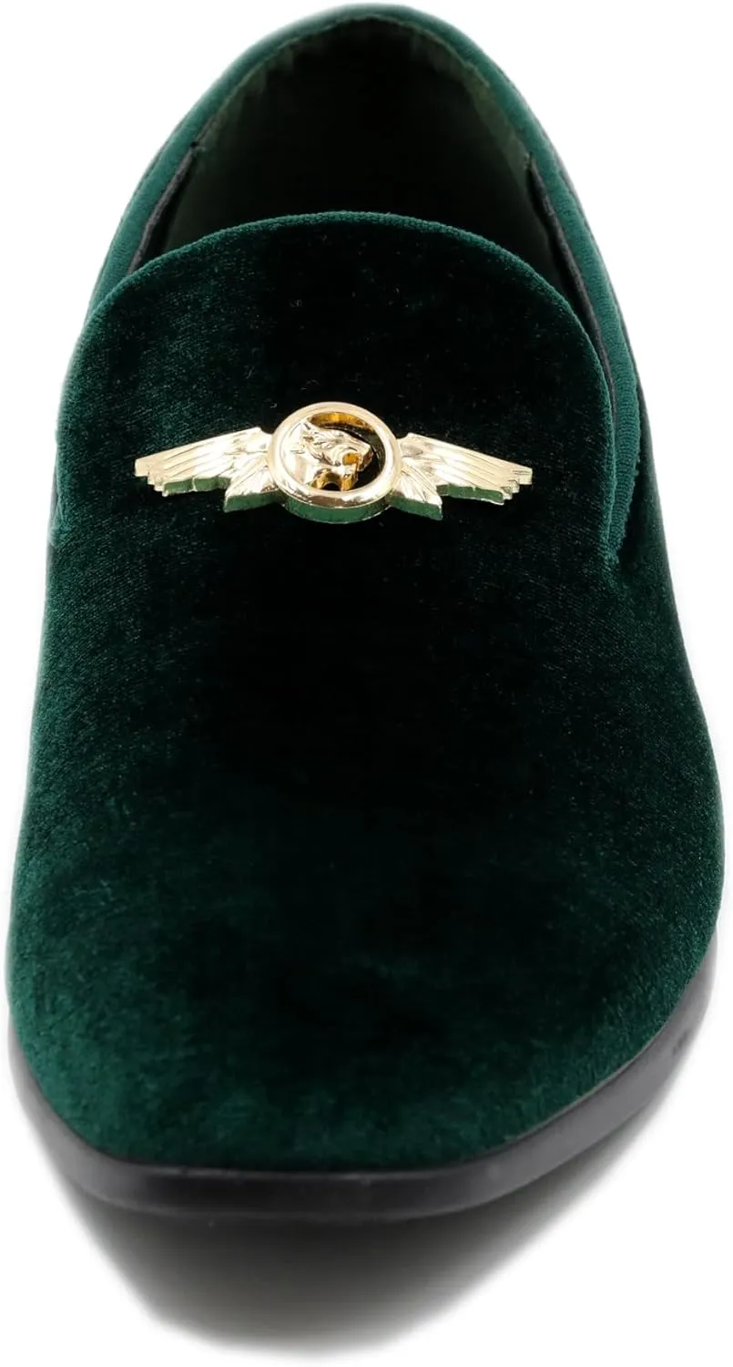 Men's Penny Slip-on Velvet Loafer Suede Dress Shoes Designer Smoking Slipper Prom Wedding Shoes