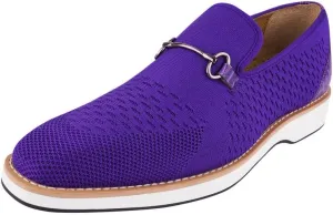 Mens Prom Shoes - Mens Tuxedo Canvas Textile and Suede Leather Noble Loafers and Slip On Wedding Party Shoes