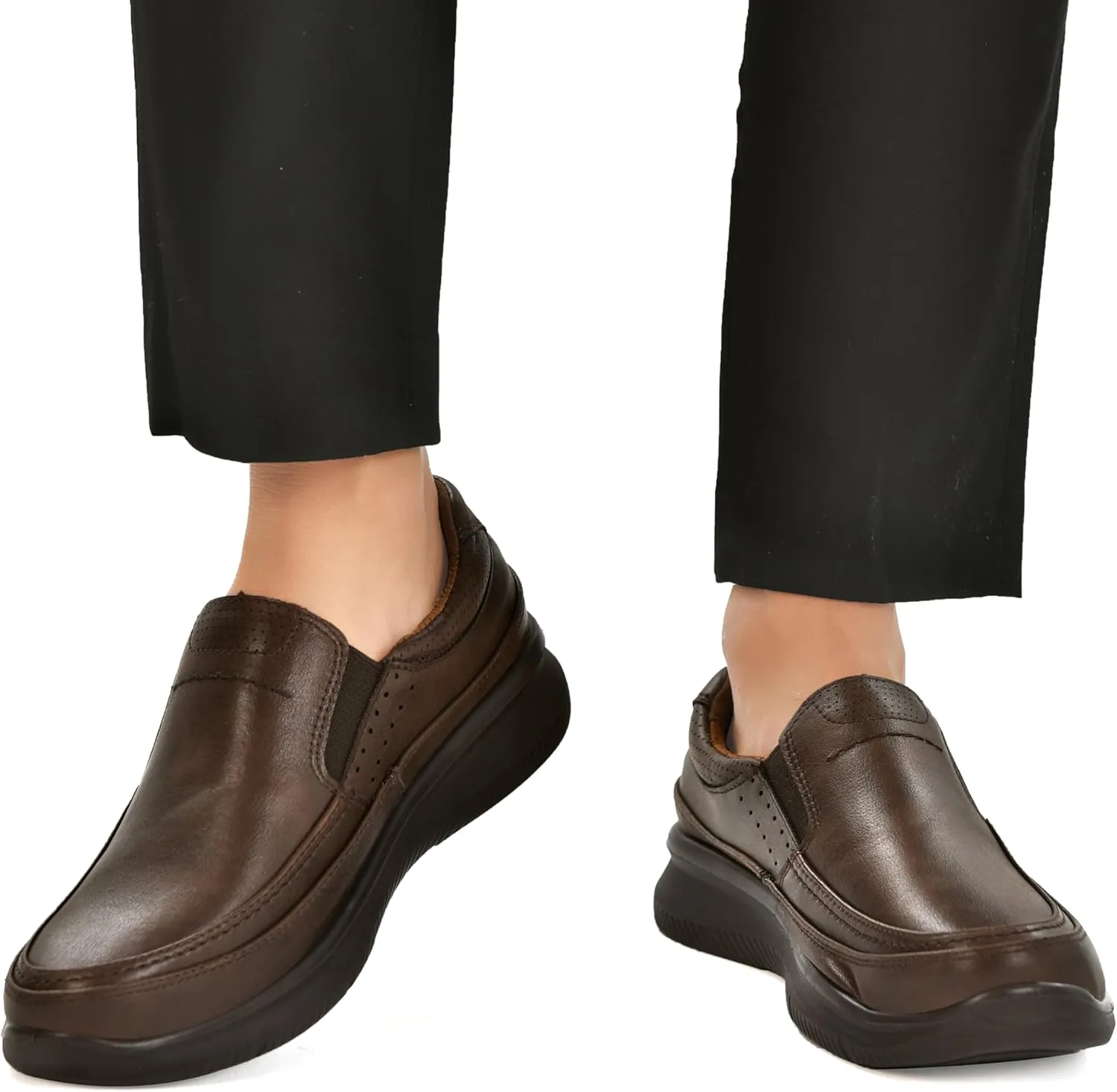 Men's Slip On Casual Loafers, Comfortable Walking Shoes for Men, Lightweight Dress Shoes for Office Driving